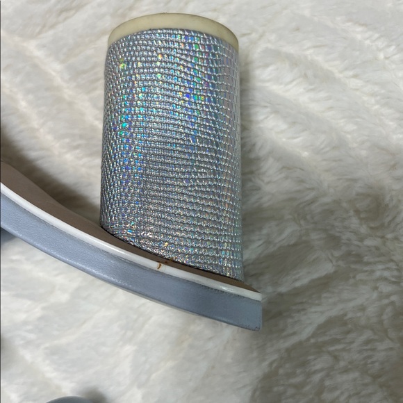 Dolce Vita Noles Light Blue Silver Block Heel Sandals 7.5 - Picture 14 of 14